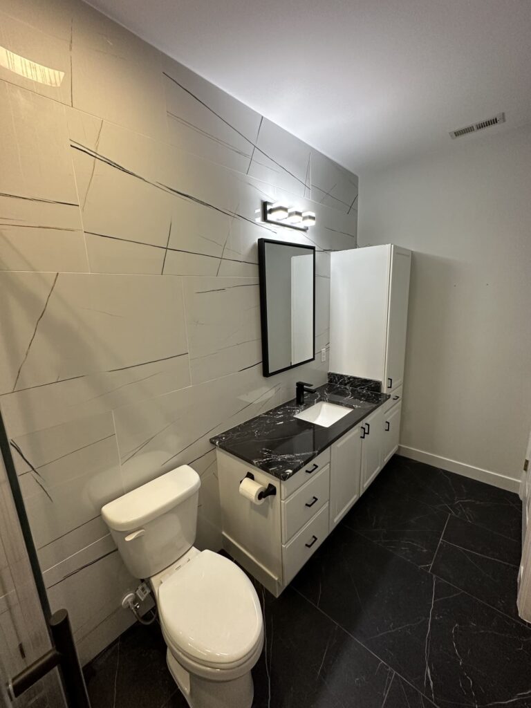 photo 2 from the Black Tuxedo bathroom remodeling project by ARTOS