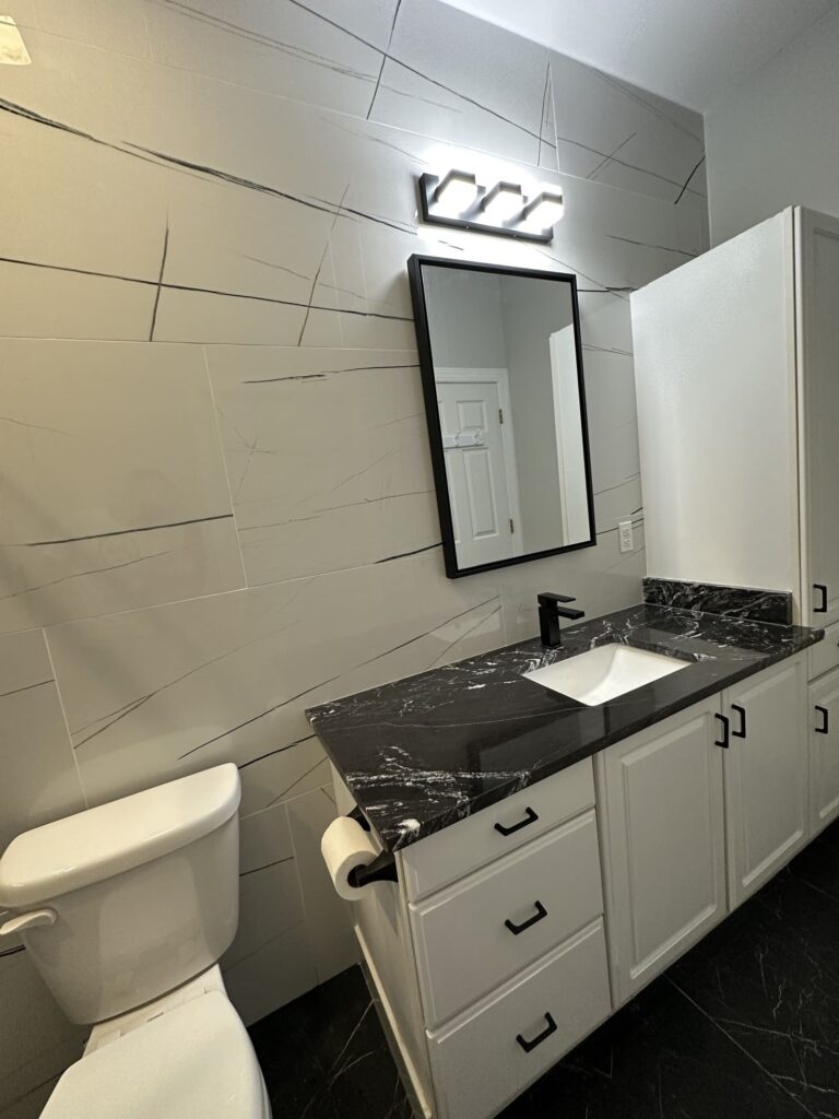 photo 3 from the Black Tuxedo bathroom remodeling project by ARTOS