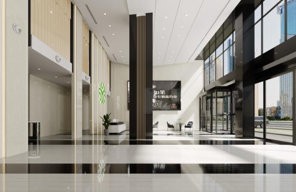 company lobby interior